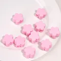 DIY jewelry making supplies pink acrylic flower beads with large side holes set of 10 - Plum Blossom / 1 Piece/Pack (22x14mm, Hole Approx 6.5mm) / Pink