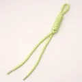 Light green braided paracord with plastic aglets for DIY jewelry and garment drawstrings - Green