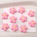Pink five-petal acrylic flower beads for DIY jewelry making and handmade crafts - 19mm (Aperture Approx 2.8mm) / Pink (5 Pcs/Pack)