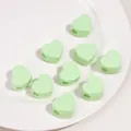 Mint green heart-shaped acrylic beads for DIY jewelry and handmade phone chains - Heart / 1 Piece/Pack (21x14mm, Hole Approx 6.5mm) / Grass Green