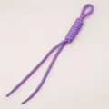 Deep purple braided 22cm polyester Roman knot cord accessory for DIY crafts and jewelry - Dark Purple