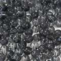 8mm or 10mm translucent grey glass beads for DIY handmade bracelets and jewelry making - 10mm (1.5mm Hole, 20 Pieces/Pack) / Black
