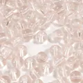 8mm to 10mm light pink transparent glass round beads with hole for DIY jewelry making - 10mm (1.5mm Hole, 20 Pieces/Pack) / Nude