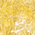 Transparent 8-10mm yellow glass round beads for DIY handmade jewelry making - 10mm (1.5mm Hole, 20 Pieces/Pack) / Yellow