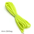 Corde paracorde 4mm en nylon vert fluorescent à 7 brins pour la création de bijoux - Env. 4mm 2M/sac / Jaune