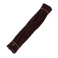 Dark brown fuzzy pipe cleaners for DIY flower crafts and handmade decorations - 100 Pieces (5mmx30cm) / Coffee