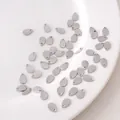 Pendentifs gouttes en acier inoxydable poli pour création de bijoux DIY en vrac - Goutte d’eau / 5x8mm (20 Pièces/Paquet) / Acier