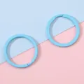 Himmelblauer 30mm Eisen-Schlüsselring mit Farblackierung für kreatives DIY-Zubehör - 30mm / Blau