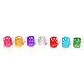 Colorful crown-shaped aluminum beads for DIY jewelry and hair styling accessories - Heart Style (02款) / 50 Pieces/Pack (10mm x 10mm) / Multicolor