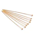 Set of nine polished gold ball head pins for DIY jewelry making and hair accessories - 0.5x16mm (200 Pieces) / KC Gold