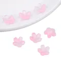 Pink gradient translucent cherry blossom glass beads for DIY handmade jewelry crafts - Cherry Blossom Gradient Light Pink