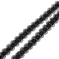 15mm schwarze hohle Kreis Spitzenbordüre für DIY Haarschmuck und Bastelprojekte - 15mm x 4,5m (5 Yards/Pack) / Schwarz