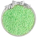 Premium light green glass seed beads for DIY jewelry making in vintage silver tray - 10g/Pack / 2.5mm / Fruit Green
