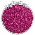 Premium rose pink glass seed beads for DIY jewelry making displayed in a silver tray - 10g/Pack / 2.5mm / Traffic Purple