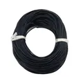 Rollo de cordón elástico negro redondo para hacer pulseras y accesorios de pelo DIY - Azul Marino