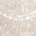 Transparent crackle glass beads for DIY jewelry making and handmade necklaces - Blue