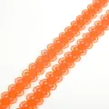 Ruban de dentelle orange vif 15mm avec bords festonnés pour accessoires cheveux DIY - 15mm x 4,5m (5 Yards/Paquet) / Orange