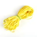 Rouleau de ruban de satin jaune vif avec texture tissée pour bricolage et cadeaux - Jaune