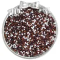 Mix of white and dark burgundy delica glass beads for DIY jewelry and embroidery - 10g/Pack / 2.5mm / Coffee Colors