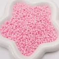 Rosa 4mm Acrylperlen in Sternform-Behälter für DIY-Schmuckherstellung und Basteln - 4mm Ca. 10g/Packung / Rosa