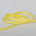 Bright yellow grosgrain ribbon with ribbed texture for DIY crafts and gift wrapping - 7mm / Yellow
