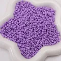 4mm lila Acryl-Zylinderperlen für DIY-Schmuck und Anhänger im Stern-Tablett - 4mm Ca. 10g/Packung / Lila