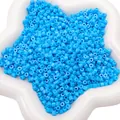 Himmelblaue 4mm Acrylperlen für DIY-Schmuckherstellung in einer Sternschale - 4mm Ca. 10g/Packung / Dunkelblau