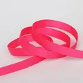 Vibrant rose red grosgrain ribbon with textured ribs for DIY hair accessory making - Rose Red