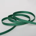 Dark green grosgrain ribbon with textured horizontal ribs for DIY craft accessories - Dark Green