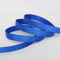 Royal blue grosgrain ribbon with dense longitudinal rib texture for DIY crafts - Sapphire Blue