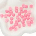 Pink heart-shaped resin beads for DIY doll making and plush toy accessories - 10x11mm / Pink