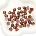Glossy brown acrylic triangle nose accessories for DIY plush bear dolls and crafts - 10x11mm / Brown