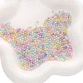 Colorful mixed macaron resin loose round beads in white wavy tray for DIY jewelry making - Round Beads (BTA202) / 3mm (10 Pcs)