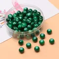 8mm grüne Marmorglasperlen für DIY-Schmuckherstellung und Armband-Zubehör - 30er Pack / Dunkelgrün