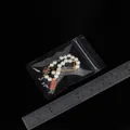 Transparenter PE-Druckverschlussbeutel für Schmuck mit Perlenarmband im Beutel - Mini (16 Silk 8x12cm 20 Stk./Packung)
