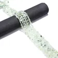Handmade light green prehnite stone beads for DIY jewelry and bracelet making - Prehnite