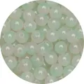 Translucent mint green round glass beads for DIY jewelry making with smooth finish - 8mm (30 Pcs/Pack) / Color 3 (Mint Green Gradient)