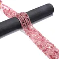 Natural pink strawberry quartz irregular stone beads for DIY jewelry making - Strawberry Quartz