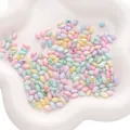 Mixed macaron color oval rice beads in shell finish for DIY jewelry bracelet making - Rice Beads (BTA202)