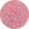 Translucent round pink glass seed beads for DIY jewelry and bracelet making - 8mm (30 Pcs/Pack) / Color 11 (Pink Gradient)
