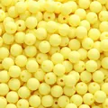 8-10mm matte bright yellow acrylic round beads for DIY bracelet and jewelry making - 100 Pieces/Pack (8mm) / Egg Yellow