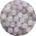 Polished purple and white gradient jelly glass beads for DIY bracelet jewelry making - 8mm (30 Pcs/Pack) / Color 14 (Purple White Gradient)