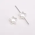 DIY pearl white star-shaped beads with hole detail for handmade jewelry and crafts - 30 Pieces/Pack (12x11mm)