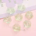 Perle rosa traslucide verde chiaro per gioielli fai da te e accessori fatti a mano - 20g/Confezione (circa 24 pezzi, 18mm) / Verde