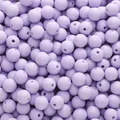 8-10mm lavender purple frosted acrylic round beads for DIY bracelet jewelry making - Medium Purple