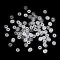 Distanziatori in acrilico trasparente per bracciali con foro rotondo centrale - Stile Trasparente 4mm