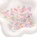 Star-shaped colorful mother of pearl shell beads for handmade DIY jewelry crafting - Four-Pointed Star (BTA202)