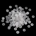 Distanziali in acrilico trasparente e rondelle in plastica per braccialetti fai-da-te - Stile Trasparente 6mm