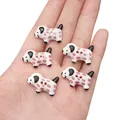 Boutons de chien dalmatien pour bijoux DIY et accessoires de vêtements set - Style Chiot à Taches Roses (BCD024)