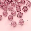 Faceted light purple acrylic loose beads for DIY handmade jewelry and bracelets - Purple-Red Cube
